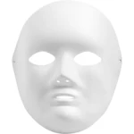 Helmaske, 1 stk Papirpulp - H 22 cm, B 17 cm