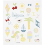 Stickers, Blandet, Ark 15 x 16,5 cm, 1 ark Sommerferie