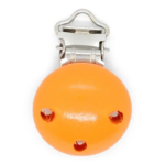 HobbyArts suspender Clip Wood, Round, 1 pcs Orange