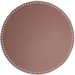 Go Handmade Bag/Basket Base, PU Leather, Round, 35 cm 22411 Lavender