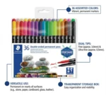 STAEDTLER Double-ended Permanent Pens, 36 pcs – TB36