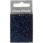 Rocailles, Glass Beads 1.7 mm Dark blue