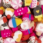 Figure beads, 60 pcs