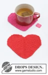 0-1622 Heart Coasters by DROPS Design