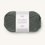 Sandnes Double Sunday 9071 Dusty Olive Green