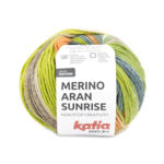 Katia Merino Aran Sunrise 301 Blue Green-Orange-Pistachio