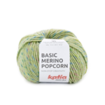 Katia Basic Merino Popcorn 202 Sage-multicolour