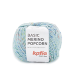 Katia Basic Merino Popcorn 205 Light sky blue-multicolour