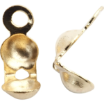 Knot covers with loop Ø3 mm, 20 pcs. gold-plated