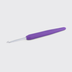 KnitPro Waves 2.0 Single Ended Crochet Hook (2.0-12.0 mm) 3.75 mm Total plum