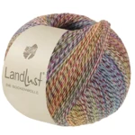 Lana Grossa Landlust Die Sockenwolle 220 Green/Dark red/Blue/Yellow/Light blue/Plum/Orange