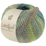 Lana Grossa Landlust Die Sockenwolle 221 Lime/Light olive/Dark olive/Light grey/Light blue/Turquoise/Jade/Blue