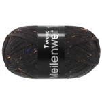 Lana Grossa Meilenweit 100 Tweed 186 Coal black