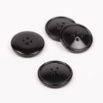 DROPS Imitation Horn (Black), Button, 20 mm (No. 717)