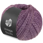 Lana Grossa Vintage Socks 1021 Dark violet/plum heathered