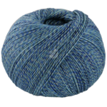 Lana Grossa Vintage Socks 1014 Heathered Navy/turquoise/grey/midnight blue