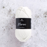 Svarta Fåret Merino 30 Snow White