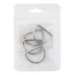 LindeHobby D-rings, 3x25 mm, 4 pcs