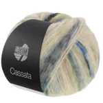 Lana Grossa Cassata 15 Pale yellow/May green/gray green/blue/sand yellow