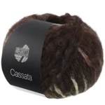Lana Grossa Cassata 19 Dark brown/sand beige/nougat/green gray
