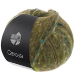 Lana Grossa Cassata 18 Olive/white/May green/light gray/gray blue