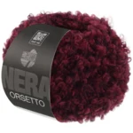 Lana Grossa Orsetto 102 Burgundy/Black