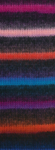 Lana Grossa Bomba 03 Salmon/grey red/dark purple/turquoise blue/petrol blue/royal blue