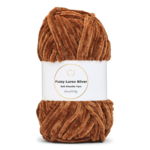 LindeHobby Fuzzy Chenille Silver Lurex 29 Coffee