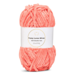 LindeHobby Fuzzy Chenille Silver Lurex 33 Dark salmon