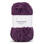 LindeHobby Fuzzy Chenille Silver Lurex 15 Plum