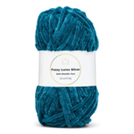 LindeHobby Fuzzy Chenille Silver Lurex 18 Petrol green / dark turquoise