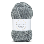 LindeHobby Fuzzy Chenille Silver Lurex 05 Dark gray
