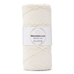 LindeHobby Macrame Lux, Rope Yarn, 1 mm 01 Sugar white