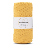 LindeHobby Macrame Lux, Rope Yarn, 1 mm 07 Yellow