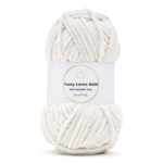 LindeHobby Fuzzy Chenille Gold Lurex 01 White