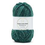 LindeHobby Fuzzy Chenille Gold Lurex 46 Duck green