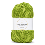 LindeHobby Fuzzy Chenille Gold Lurex 32 Grass green