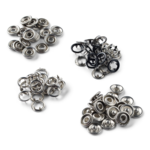 LindeHobby Snap Buttons, 20 pcs, 9.5 mm Black