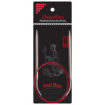 ChiaoGoo Circular Needles Knit Red Stainless Steel (9"-40") 32"