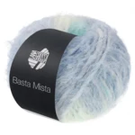 Lana Grossa Basta Mista 116 Off white/Light gray/Gray blue/White green/Turquoise/Mint turquoise