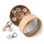 LindeHobby Stitch Markers with Clasp, numbers 0-9