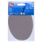 Prym Faux Suede Elbow Patches, 3.74" x 5.71" (9.5x14.5 cm) Light grey