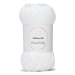 LindeHobby Cotton 8/8 – Natural Harmony, 10 balls 019 Bianco