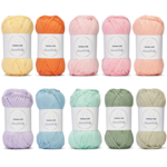 LindeHobby Cotton 8/8 - Soft Pastel Dream, 10 skeins