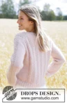 267-10 Rose Pearl Sweater by DROPS Design
