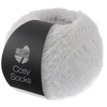 Lana Grossa Cosy Socks 08 Light gray