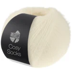 Lana Grossa Cosy Socks 10 White