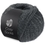 Lana Grossa Cosy Socks 07 Dark gray