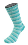 Lana Grossa Cosy Socks Soft Stripes 115 Mint/light turquoise/turquoise