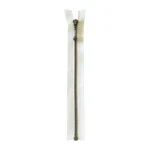 YKK Divisible Metal Zip 4 mm (9.8"-25.6" / 25-65 cm) 841 Ecru